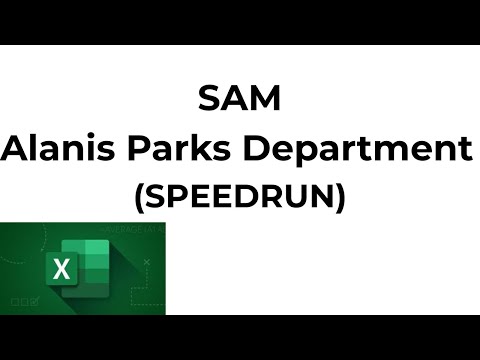 Alanis Parks Department | New Perspectives Excel 2019 | Module 4 SAM Project 1a (Speedrun)