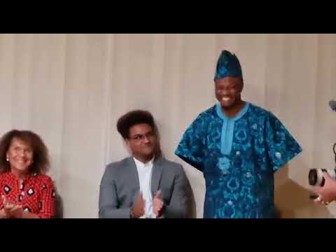 Opening ceremony of the handover of Benin bronze by Jesus College Cambridge