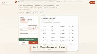 Free Math Facts Worksheet Generator — Printable Math Worksheets in Seconds (No Sign-Up)