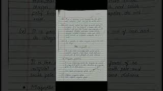 Class 12 physics notes | Magnetism and matter | pdf link in the description | #jee #neet #shorts