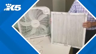 How to make DIY air filter during bad wildfire smoke