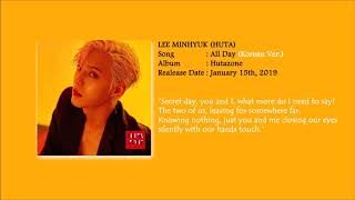 LEE MINHYUK (HUTA) - ALL DAY (KOREAN VER.)