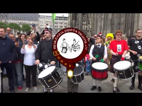 Flashmob Köln 5.8.2017 Pipes & Drums