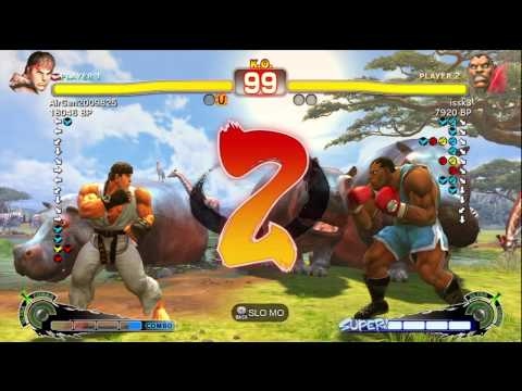 Air [Ryu] vs issk3 [Balrog] SSF4 Japanese Online Ranked Matches - TRUE-HD