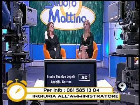 Rubrica Legale: "Ingiuria all'amministratore" - Studio Mattina 11/03/13