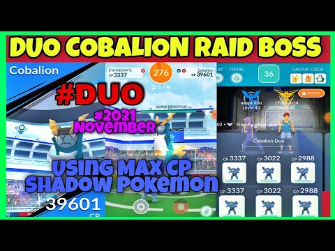 Duo Cobalion Raid Boss in Pokemon Go 2021 | Shiny Cobalion Raid