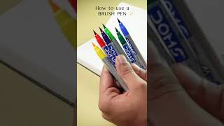 How to use a Brush Pen #shorts #SYShorts 5