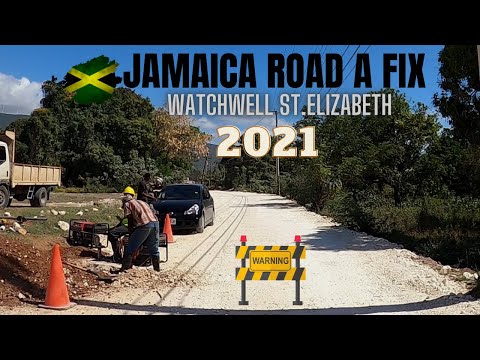 WATCHWELL TO PEDRO PLAINS ST.ELIZABETH JAMAICA  ROAD UNDER RECONSTRUCTION