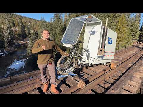 Electric Rail Bike - Solo Camping on Abandoned Railroad