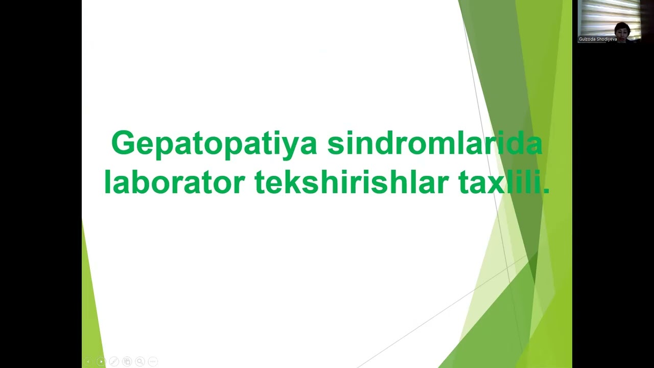 Sariqlik sindromi differensial diagnostikasi. UASH taktikasi