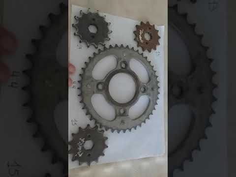 Velocidad ó fuerza en moto, piñón 13 14 15 y 16.