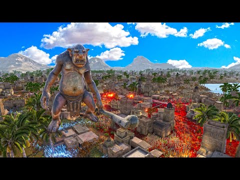 1.5 million Giant Trolls & Evils VS  Elite Force !! Ultimate Epic Battle Simulator 2 | UEBS 2