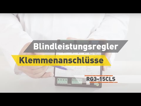 RG3-15 CLS Blindleistungsregler Klemmenanschlüsse