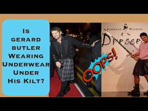 Is Gerard Butler Wearing Underwear Under His Kilt ?