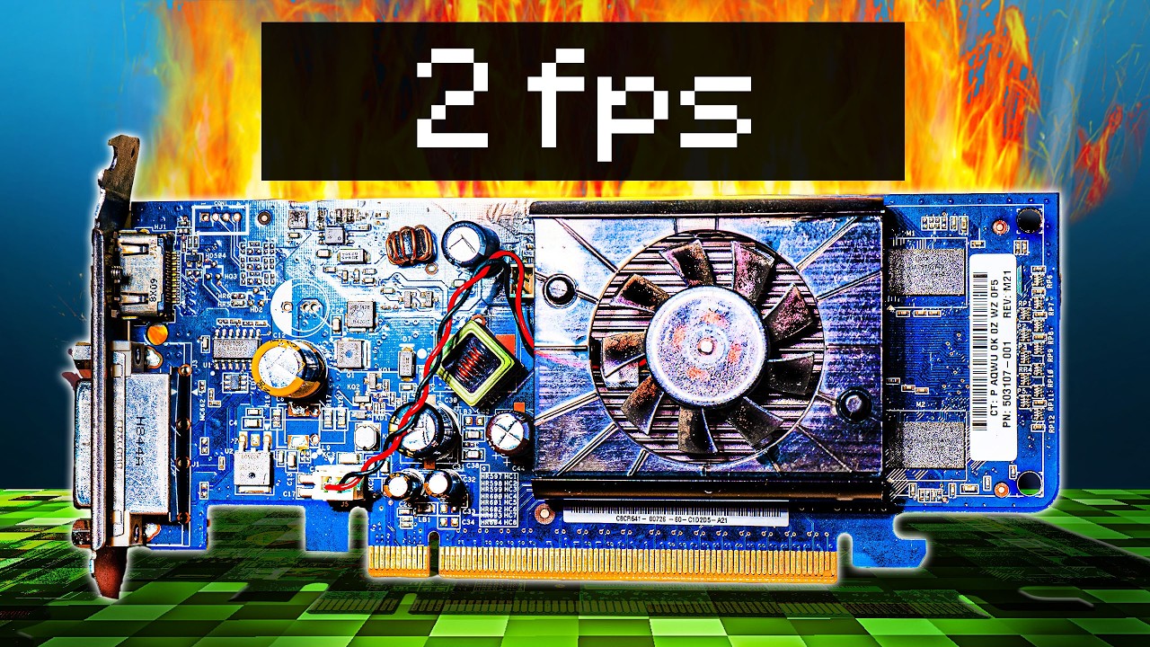 Minecraft On The World's SLOWEST GPU!