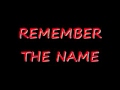 Remember The Name Remix by Fort Minor ft ...