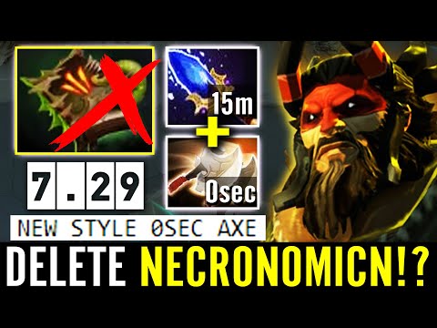 7.29 REMOVE Necronomicon? No Problem NEW STYLE 15m Aghanim MID Beastmaster Axe Spam WTF Dota 2 Pro