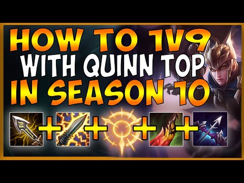 HOW TO CARRY LOSING TEAMMATES WITH QUINN TOP IN SEASON 10 (BEST QUINN META EVER) - League of Legends