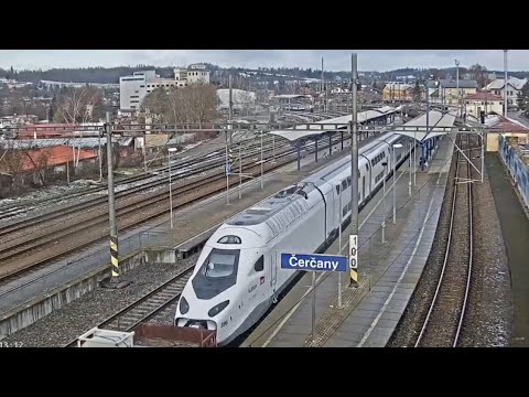 Přeprava nového TGV do Velimi | Čerčany 7.12.2022 | Pn 55242 La Rochelle - Velim