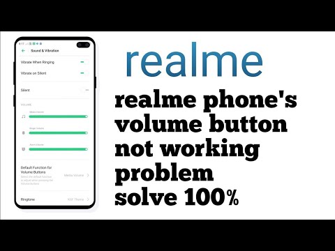 Realme ! Fix volume Bar Button not working problem solve
