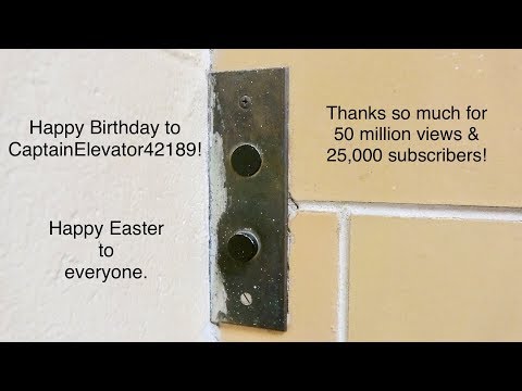 Amazing Gated Old Otis Traction Freight Elevator on the Texas A&M's campus from 1950!