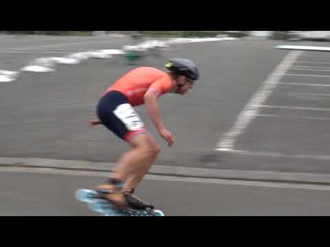 200m TT Qualification JUNIOR MEN   Glenn Nijenhuis (European Championships Inline Skating 2018)