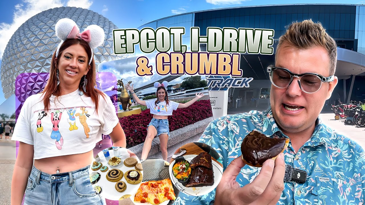 Epic Orlando Florida Vlog! Disney World Epcot Rides, I-Drive, Dave & Buster’s & Crumbl Cookies 🇺🇸☀️ 