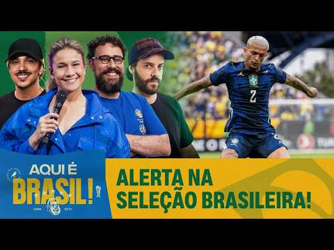 AO VIVO: WESLEY SENTE, É SUBSTITUÍDO E ACENDE O SINAL DE ALERTA NA SELEÇÃO | AQUI É BRASIL
