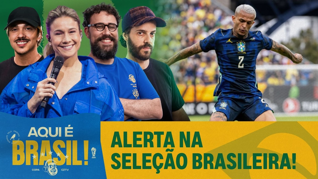 AO VIVO: WESLEY SENTE, É SUBSTITUÍDO E ACENDE O SINAL DE ALERTA NA SELEÇÃO | AQUI É BRASIL