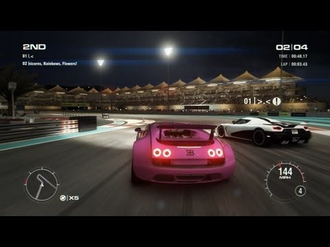 GRID 2 Multiplayer Duel: Tier 4 Bugatti Veyron 16.4 SuperSport vs. Koenigsegg Agera R, Yas Marina