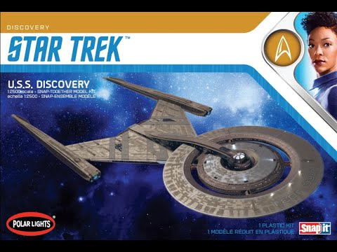 Polar Lights Round2 USS Discovery NCC 1031 Build Log