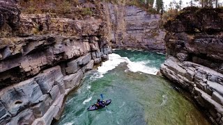 Dji Phantom 2 Kayaking!! Leap of Faith on the Elk river, British Columbia