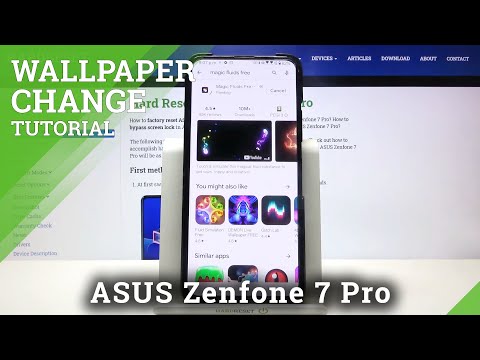 How to Install Live Wallpaper on ASUS Zenfone 7 Pro – Magic Fluids