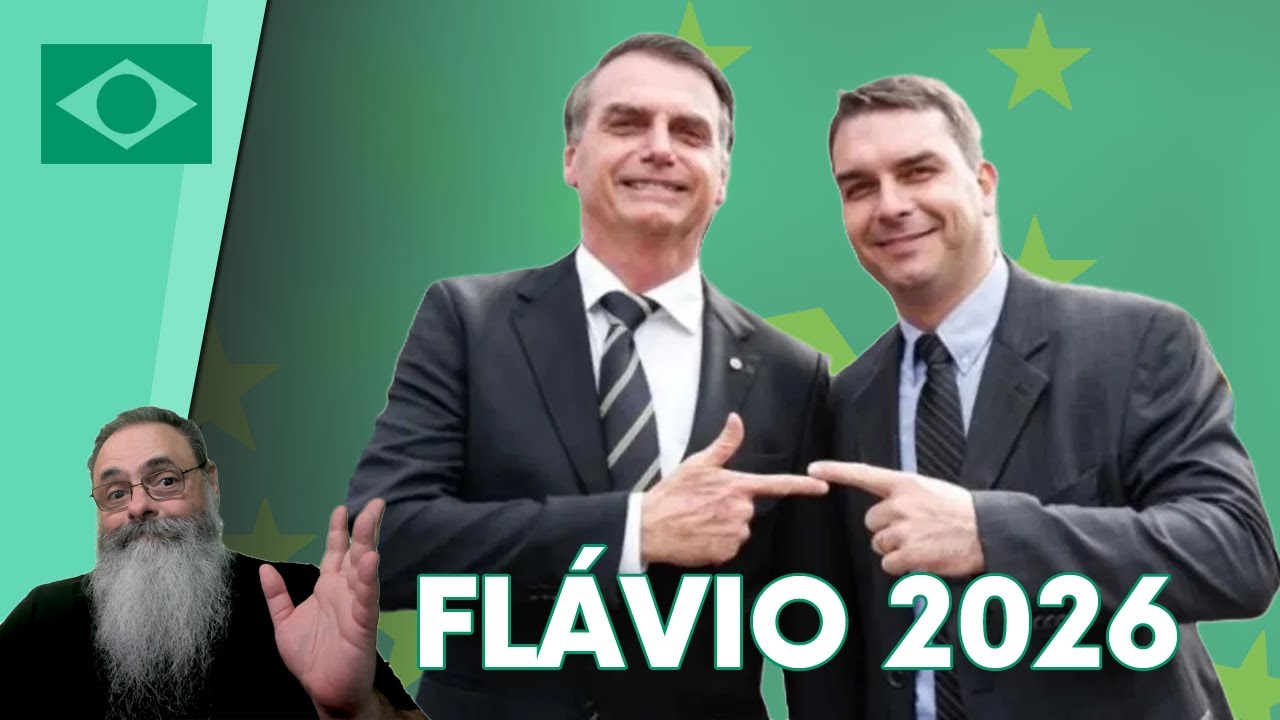 BOLSONARO escolhe FLÁVIO BOLSONARO como CANDIDATO da DIREITA a PRESIDENTE em 2026! BOA ESCOLHA!