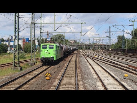 Maschen Rbf – Alte Süderelbe | Cab ride Germany | Führerstandsmitfahrt mit BR 152 [07.2023]