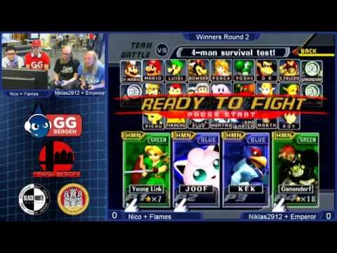 GG Bergen FredagsSmash II - Melee Teams - Nico + Flames vs Niklas2912 + Emperor - Losers Round 1