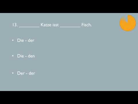 Der, die oder das? Nominativ, Akkusativ oder Dativ? Bestimmter Artikel Teil 1