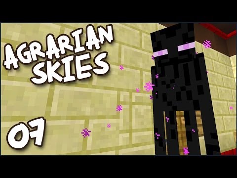 Minecraft MODDED Skyblock! Agrarian Skies Ep 07 - "Kill The ENDERMAN!!!"