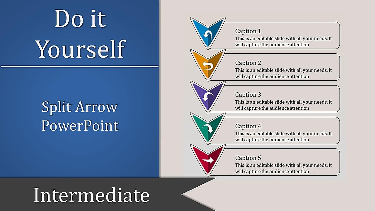 How To Make Split Arrow PowerPoint