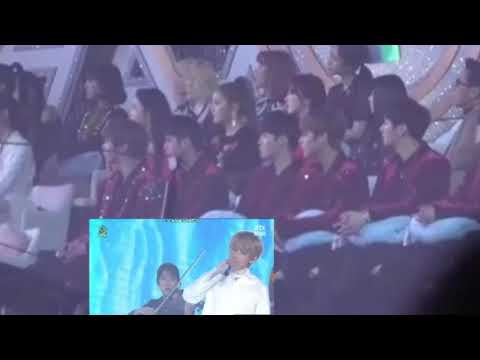 180110 Wanna One Red Velvet Reaction to BTS Spring Day