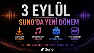 Suno'da 3 Eylül'de Ne Değişiyor? Yeni Download Limitleri ve Tüm Yeni Kurallar