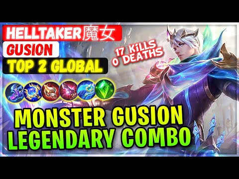 Monster Gusion Legendary Dagger Combo [ Top 2 Global Gusion ] Helltaker魔女 - Mobile Legends Build