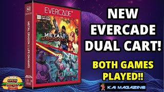 NEW Evercade Dual Cart - Metal Dragon & Life On Mars From Kai Magazine Software - Both Games Played!