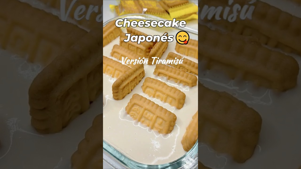 Receta Viral:Cheesecake Japonés Tiramisú se derrite como HELADO☕🍰#recetaviral #cheesecake #shorts