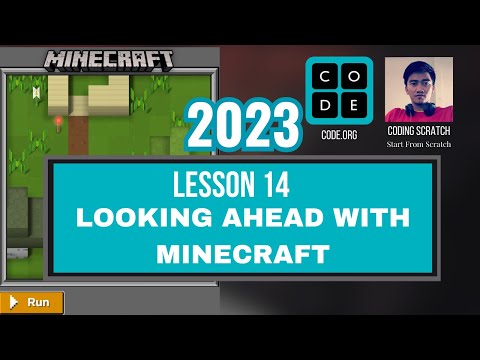 Code.org Lesson 14 Looking ahead with Minecraft | Express Course 2023 Update