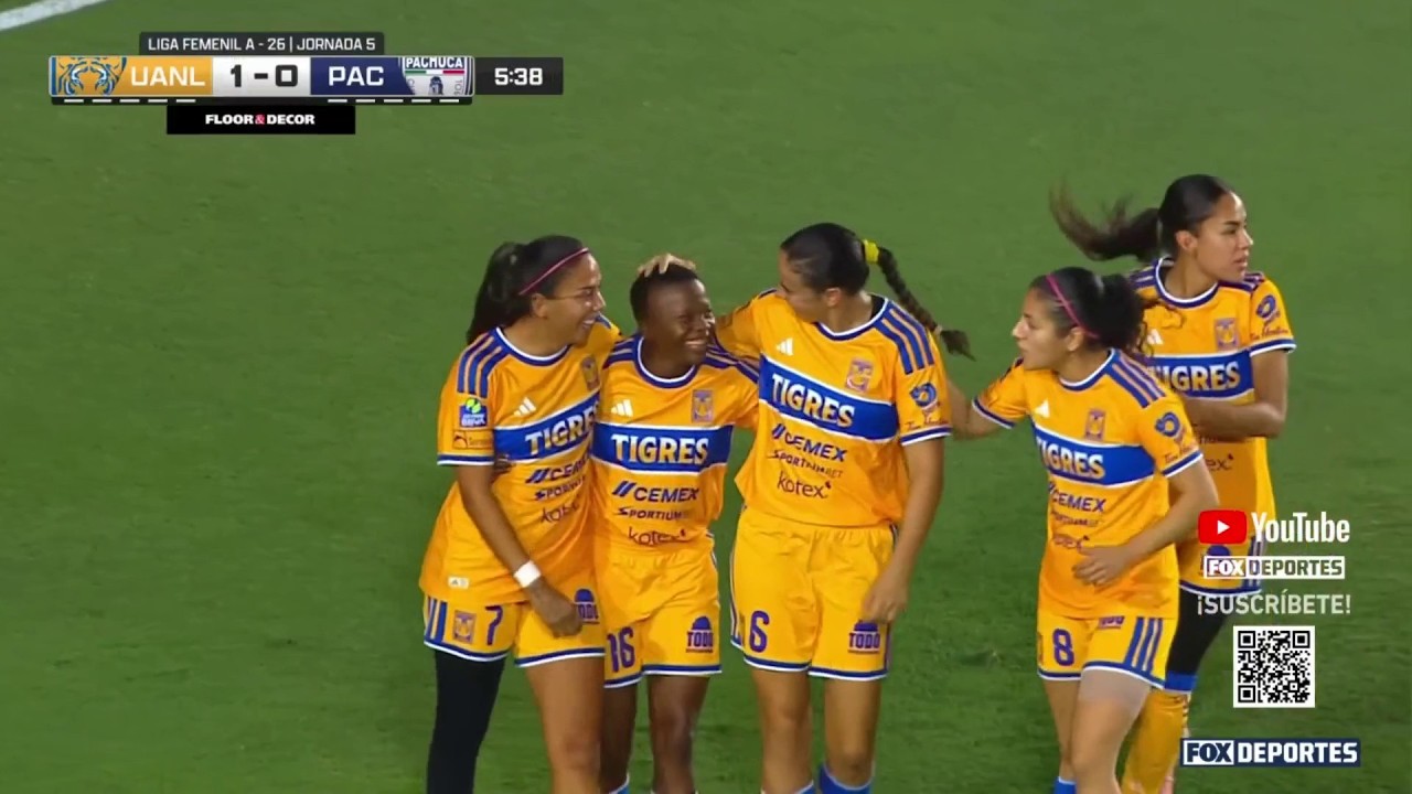 🐯🔥 GOL DE THEMBI KGATLANA | Tigres UANL 1-0 Pachuca | Jornada 5 | Liga MX Femenil