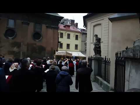 Lwów  Wielkanoc 2018 cz 1 procesja