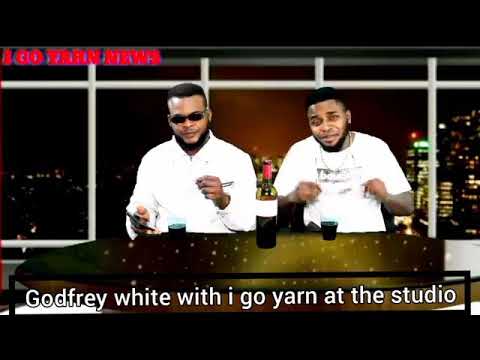 Godfrey white & I go yarn (studio)