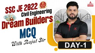 SSC JE 2022 | SSC JE Civil Engineering Lectures | MCQ #1 | By Rajat Sir