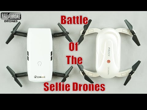 Half Chrome: Battle of the Selfie Drones Dobbin vs Eachine E56